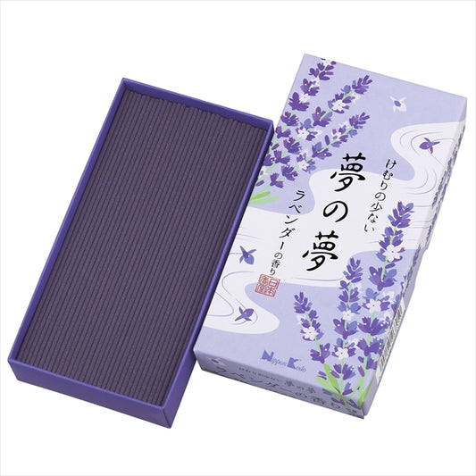 【オープンセール 12% OFF!】【ベストセラー】【3日間 限定価格】【爽やか】日本香堂 夢の夢 ラベンダーの香り バラ詰