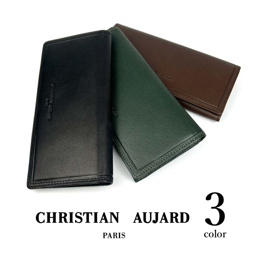 【店長一押し！】christian aujard クリスチャン オジャール 本革 札入れ 長財布 ロングウォレット【全3色】 【長財布 スリム・ファスナー 2タイプ】