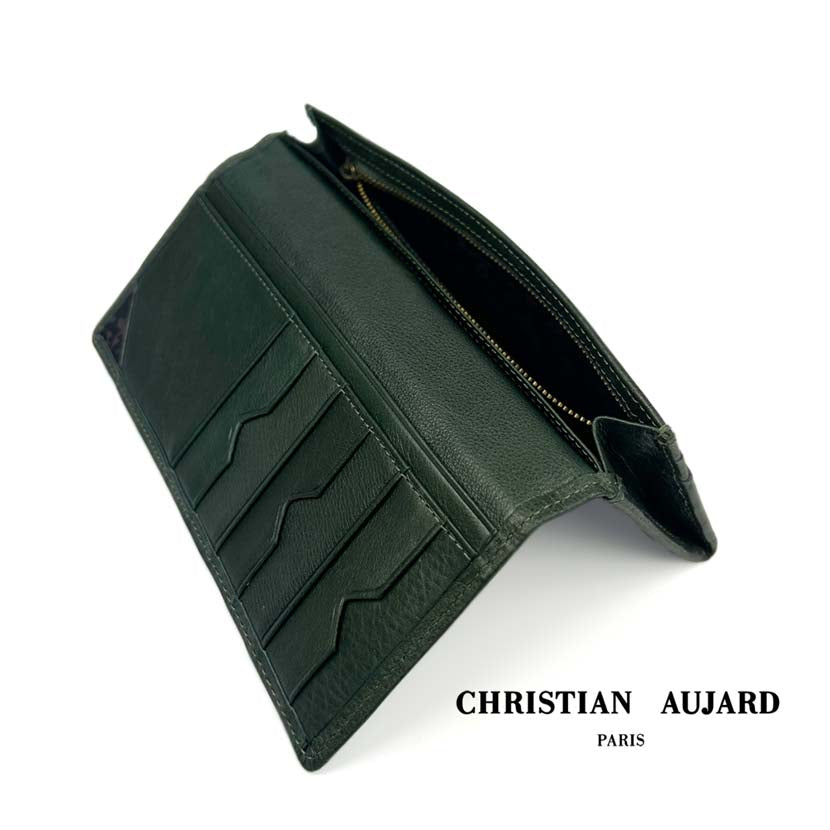 【店長一押し！】christian aujard クリスチャン オジャール 本革 札入れ 長財布 ロングウォレット【全3色】 【長財布 スリム・ファスナー 2タイプ】