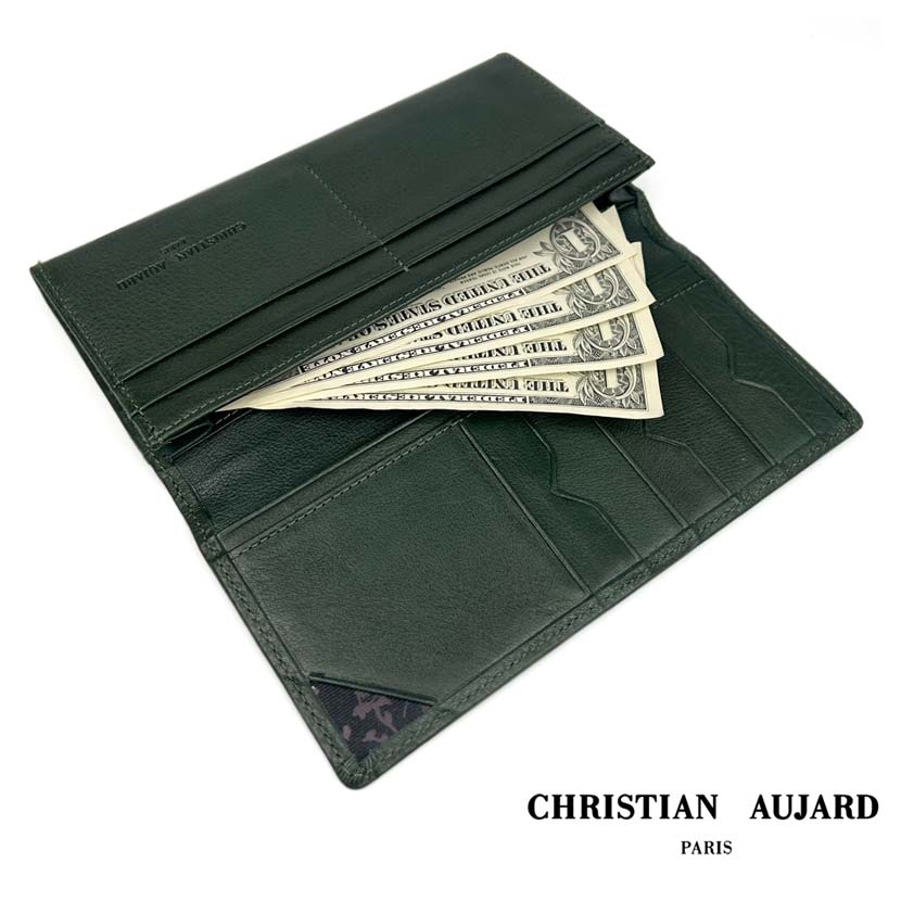 【店長一押し！】christian aujard クリスチャン オジャール 本革 札入れ 長財布 ロングウォレット【全3色】 【長財布 スリム・ファスナー 2タイプ】