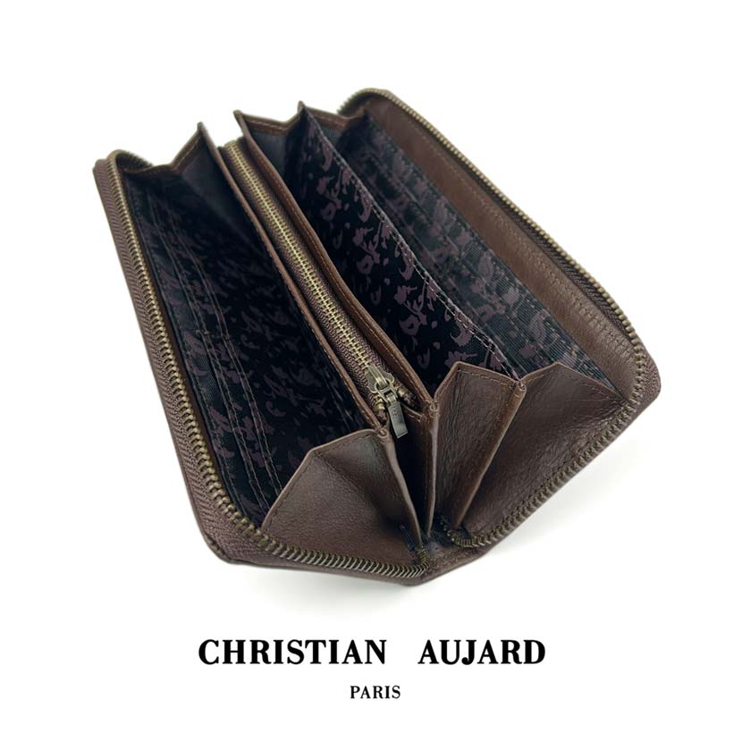 【店長一押し！】christian aujard クリスチャン オジャール 本革 札入れ 長財布 ロングウォレット【全3色】 【長財布 スリム・ファスナー 2タイプ】