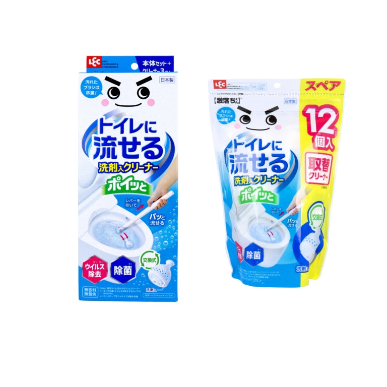 激落ちくん トイレに流せる ポイッと 洗剤入クリーナー