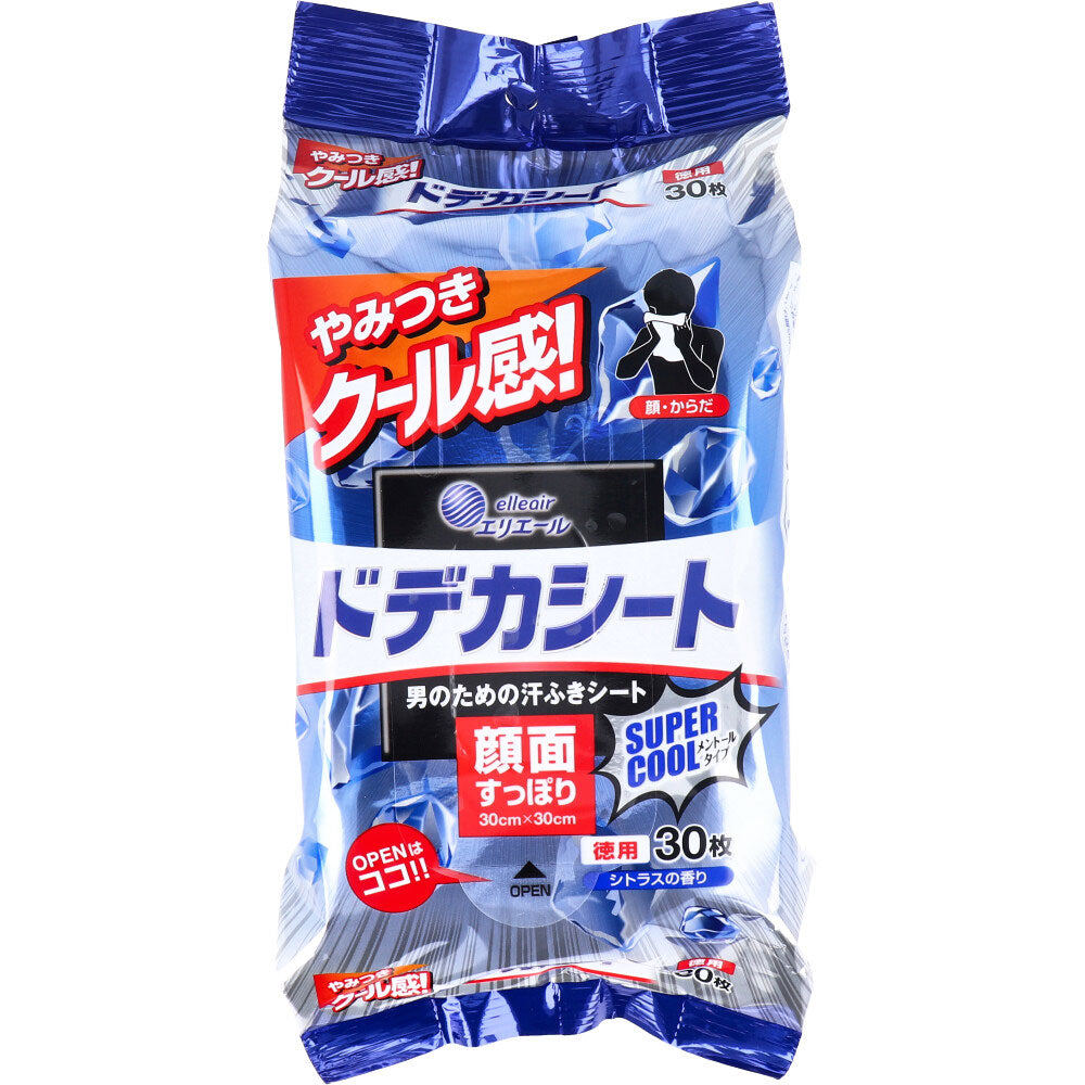 エリエール ドデカシート スーパークール シトラスの香り 徳用 30枚  MAX30パック